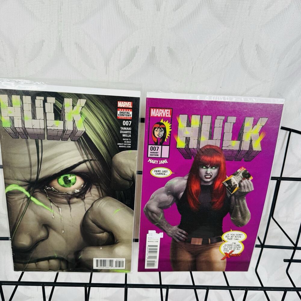 Hulk 7 & #7 Mary Jane Homage‎ Variant Lot Jennifer Walters She Hulk Marvel Vol 4